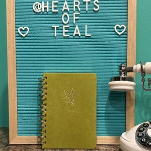 Sage Green Velvet Spiral Journal (96 pages)